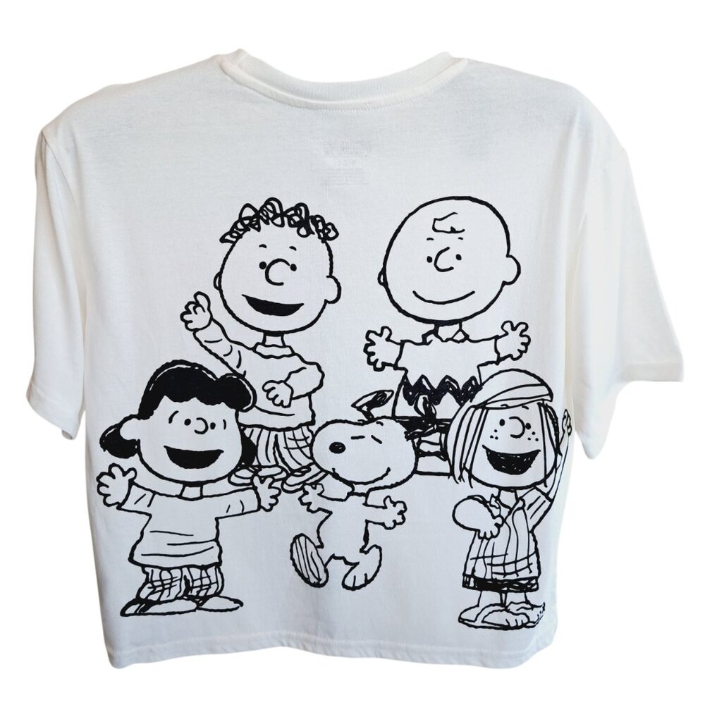 Charlie Brown, Snoopy & Peanuts T-Shirt With Silicone Patches Size: Small